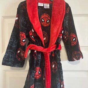 Spiderman Kids Robe - Red and Black